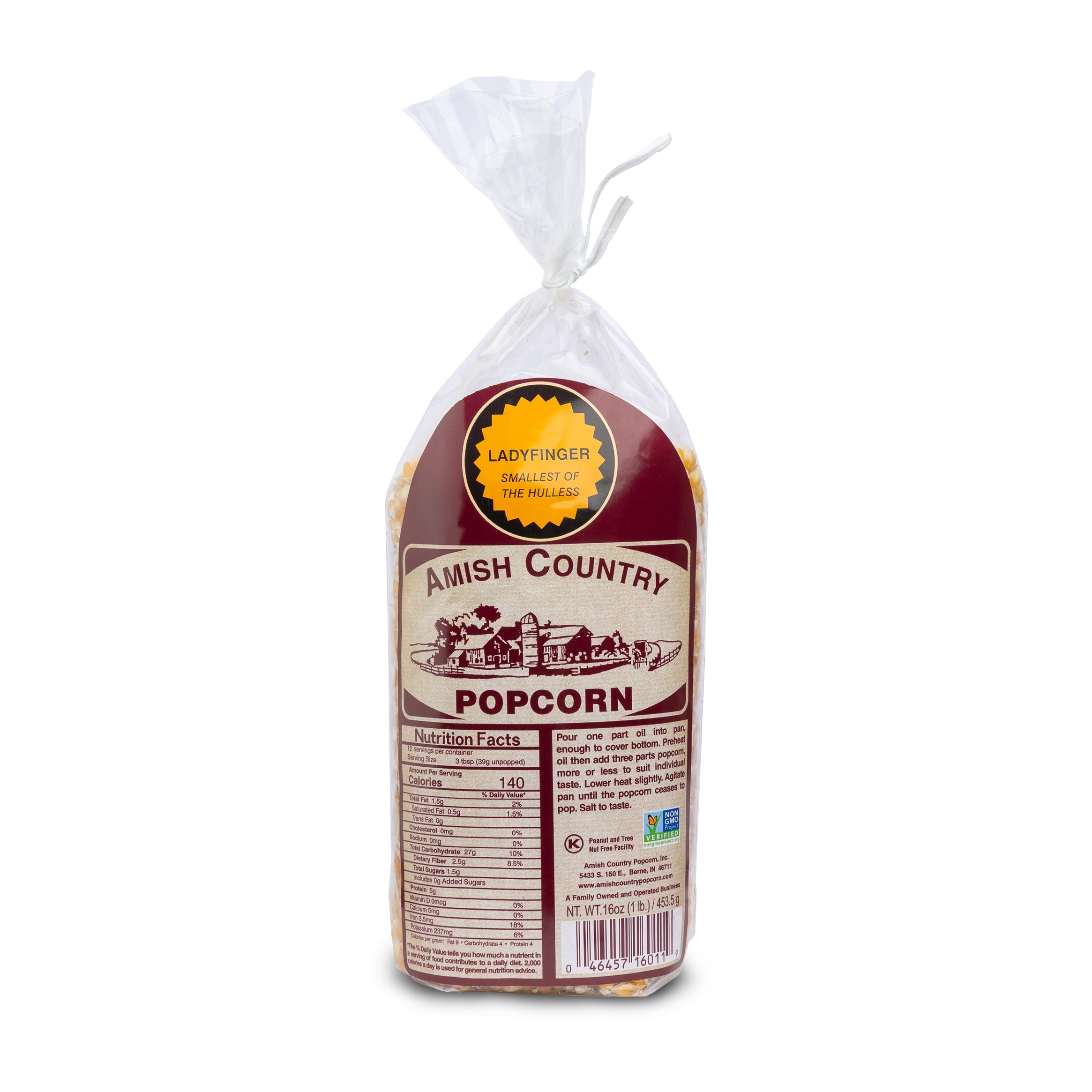 Ladyfinger Hulless Popcorn