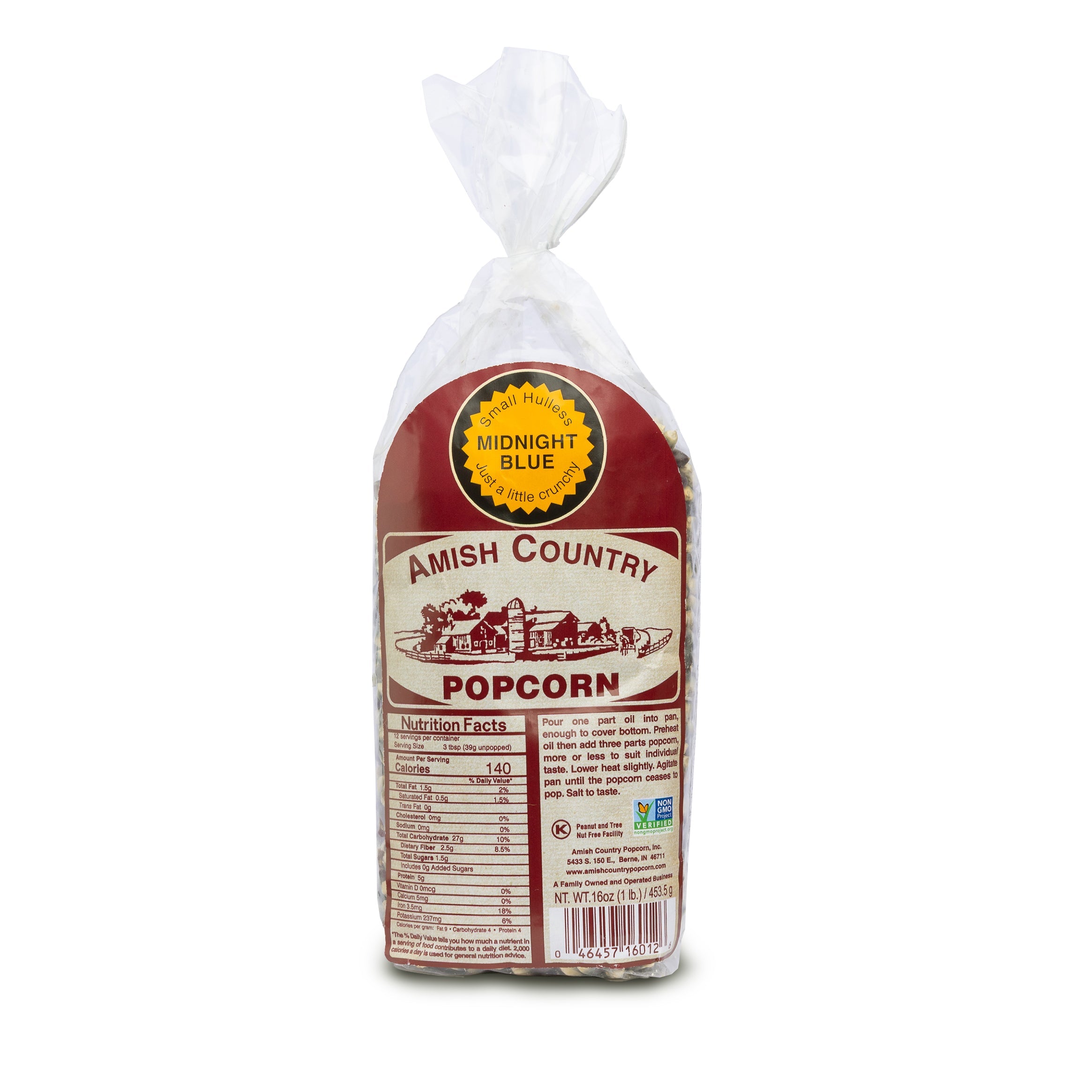 Midnight Blue Hulless Popcorn