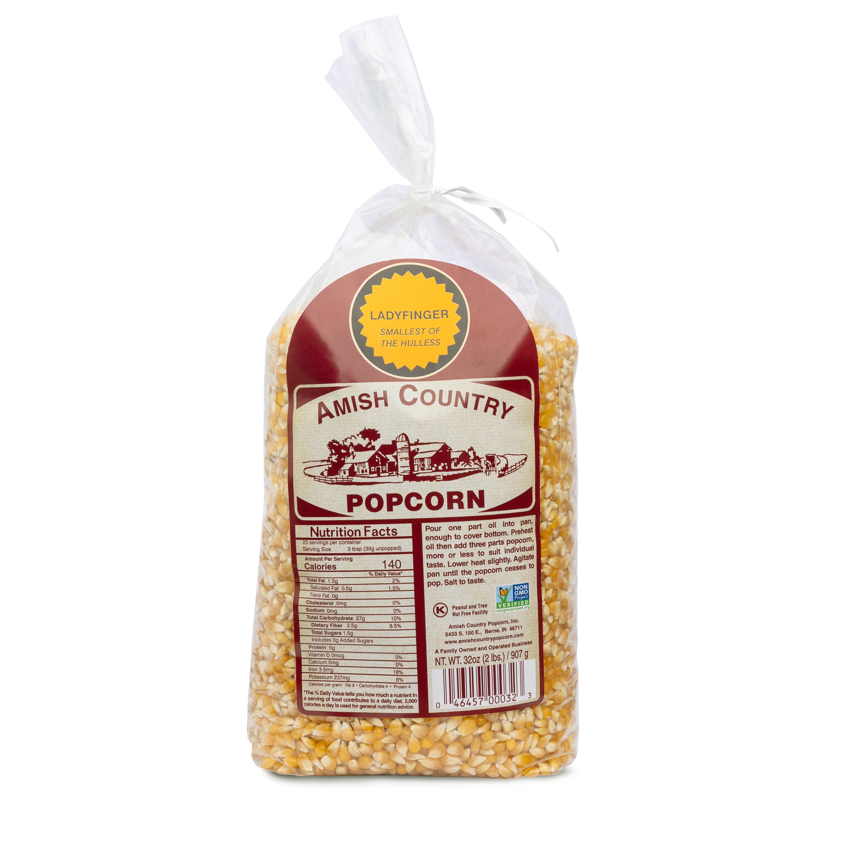 Ladyfinger Hulless Popcorn