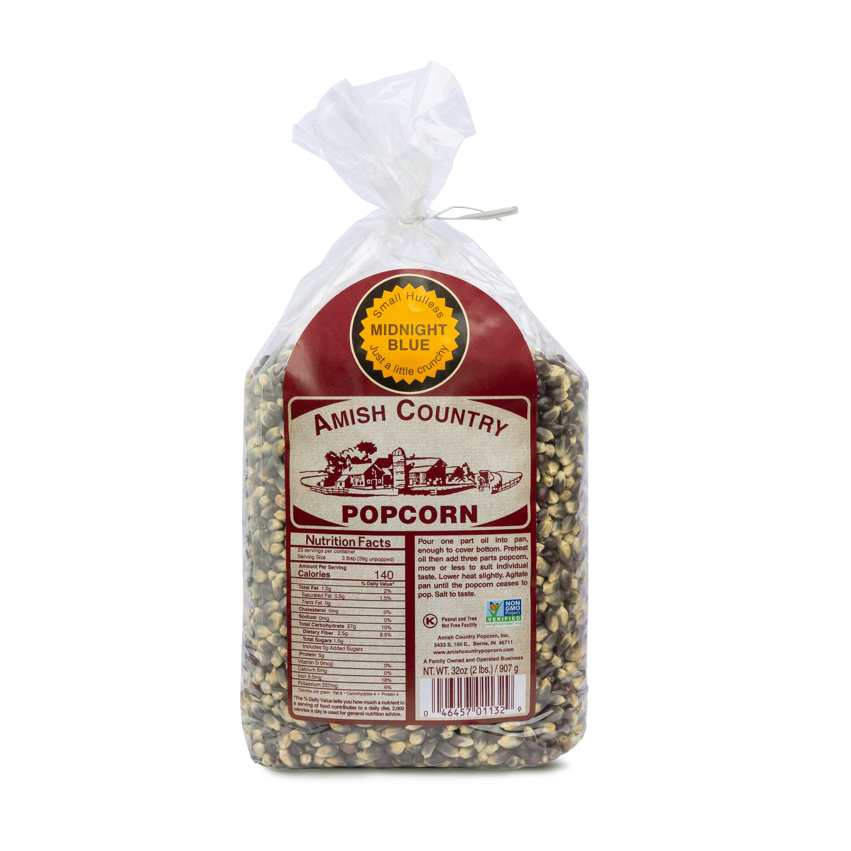 Midnight Blue Hulless Popcorn