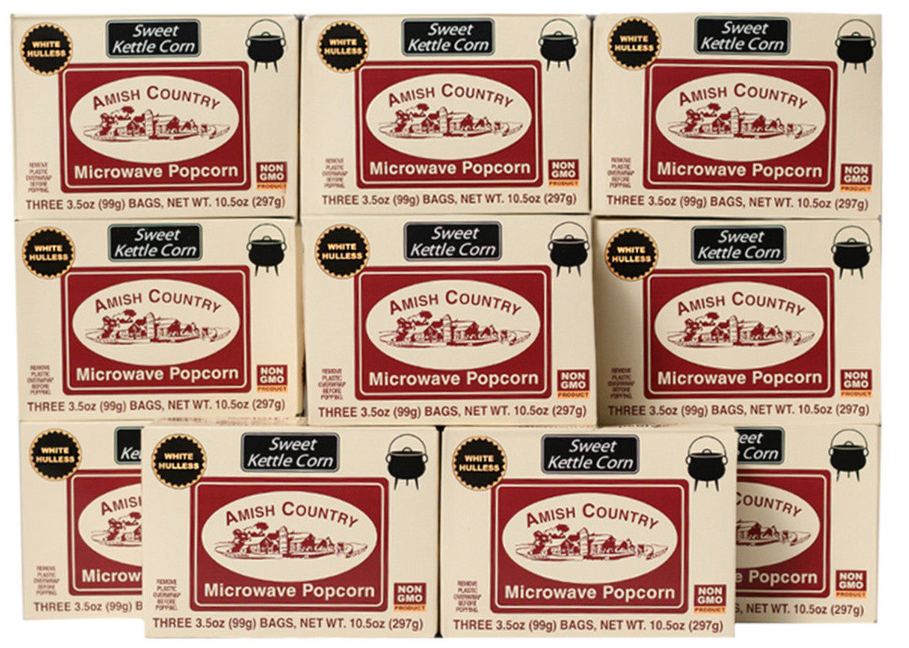36ct Case of Sweet Kettle Corn Microwave Hulless Popcorn (Includes Free Shipping)
