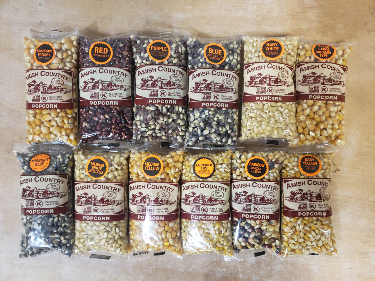 Individual 4oz Bag of Popcorn Kernels