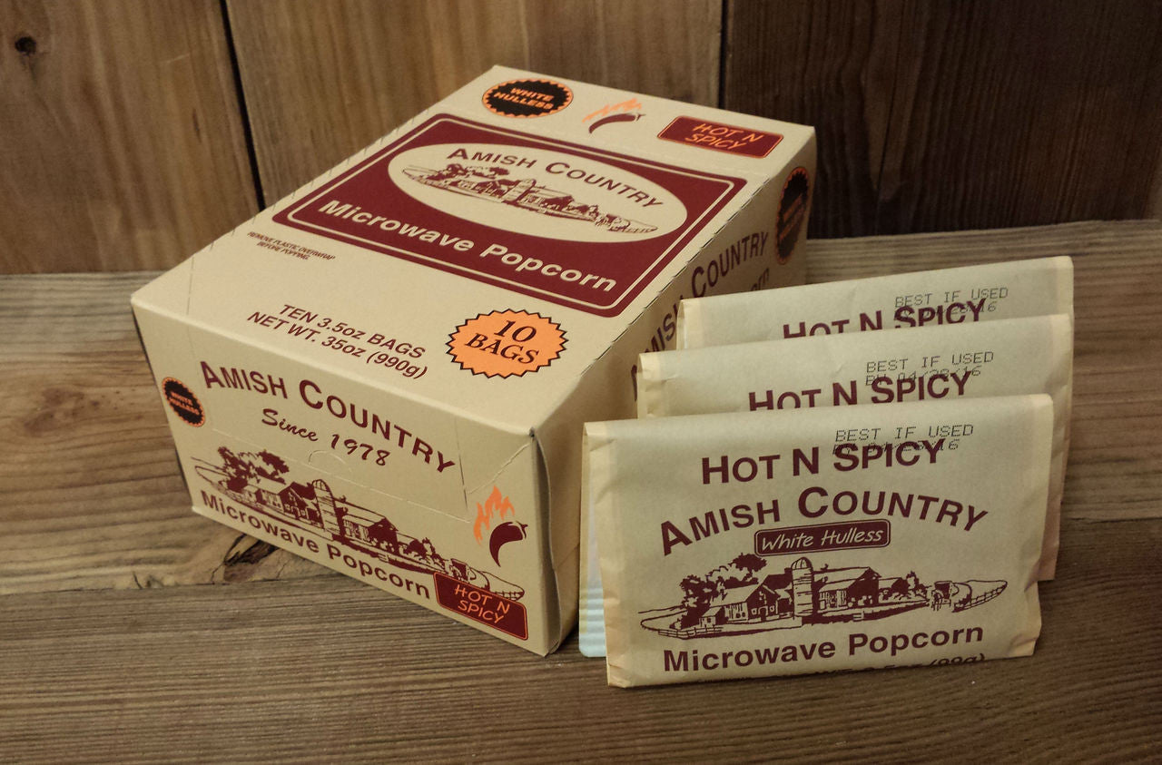 60ct Case Hot n Spicy Microwave Hulless Popcorn (Includes Free Shipping)