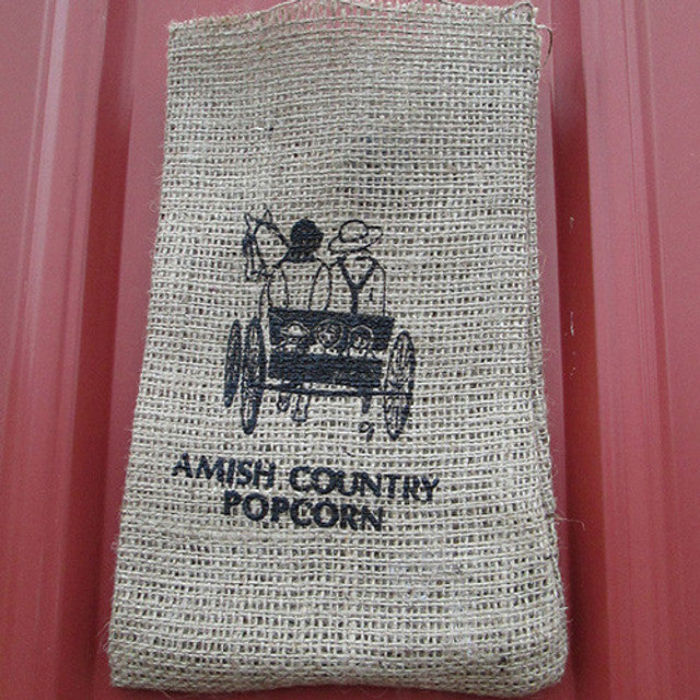 Burlap Bag - Family in Buggy