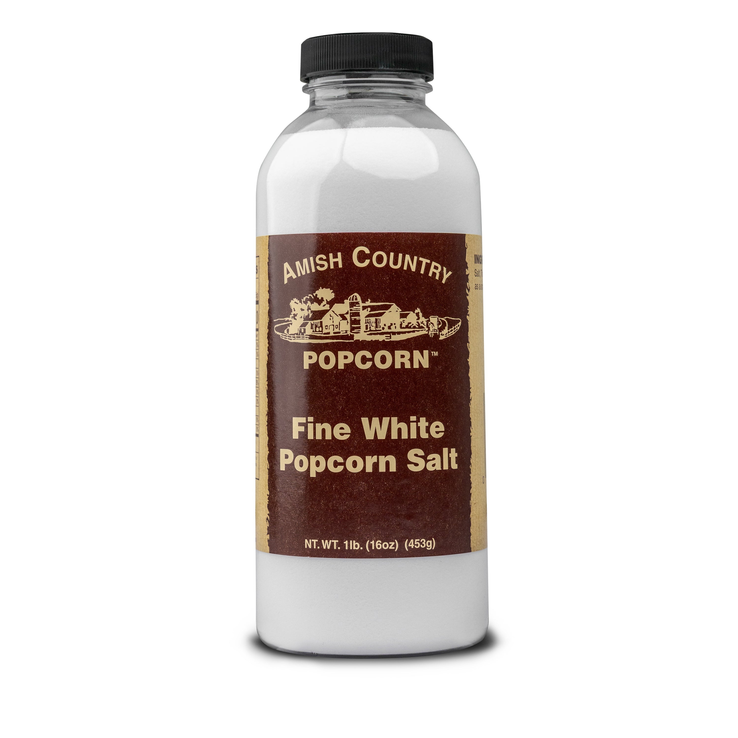 16oz. Bulk Bottle of Fine White Popcorn Salt