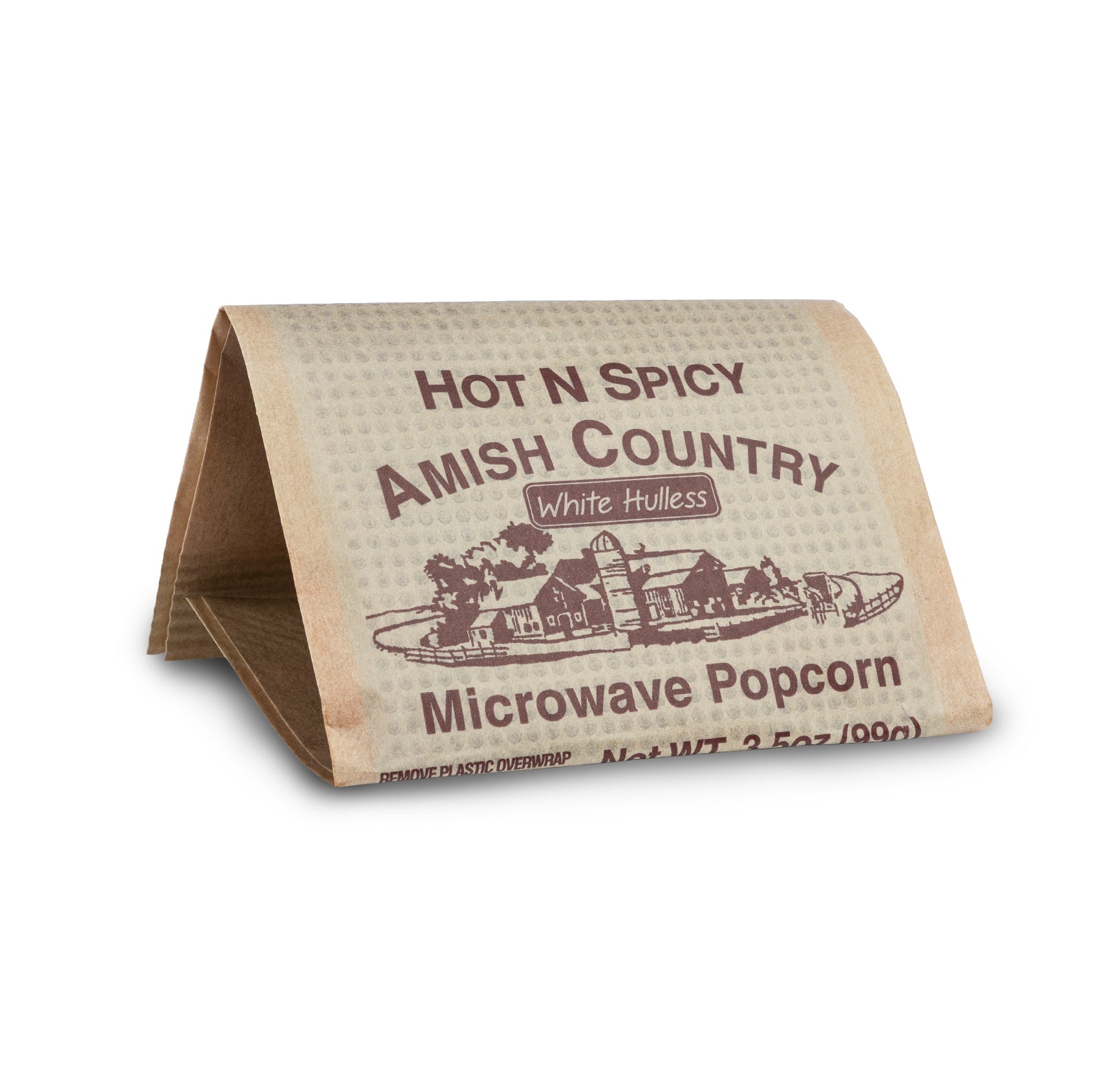 60ct Case Hot n Spicy Microwave Hulless Popcorn (Includes Free Shipping)