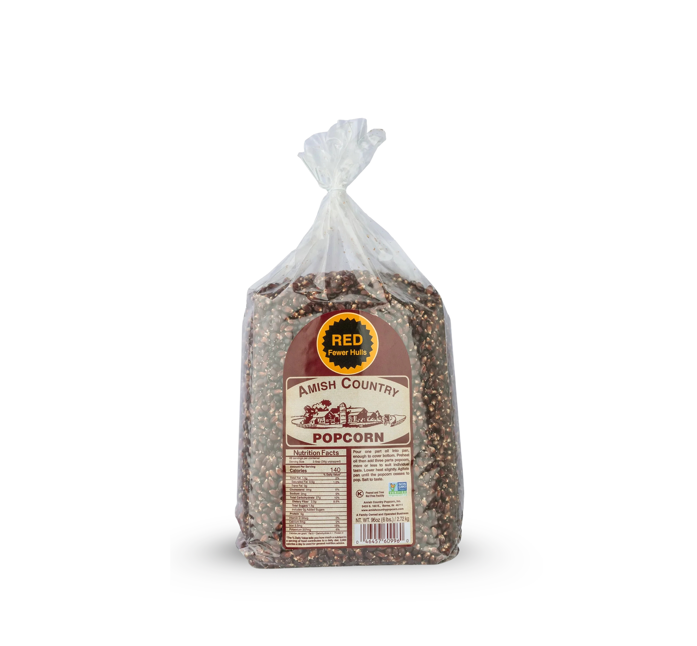 One 6 lb. Bag of Popcorn Kernels