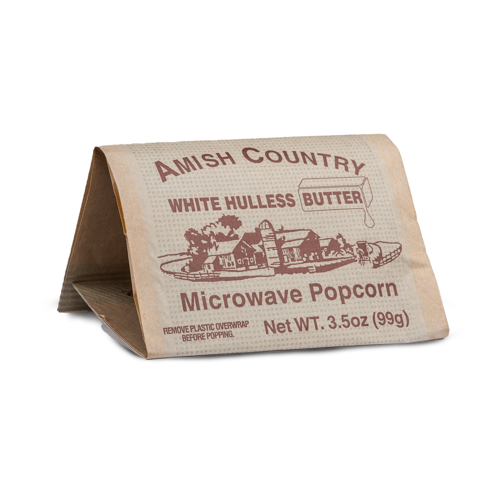 36ct Case of Buttery White Microwave Hulless Popcorn (Includes Free Shipping)