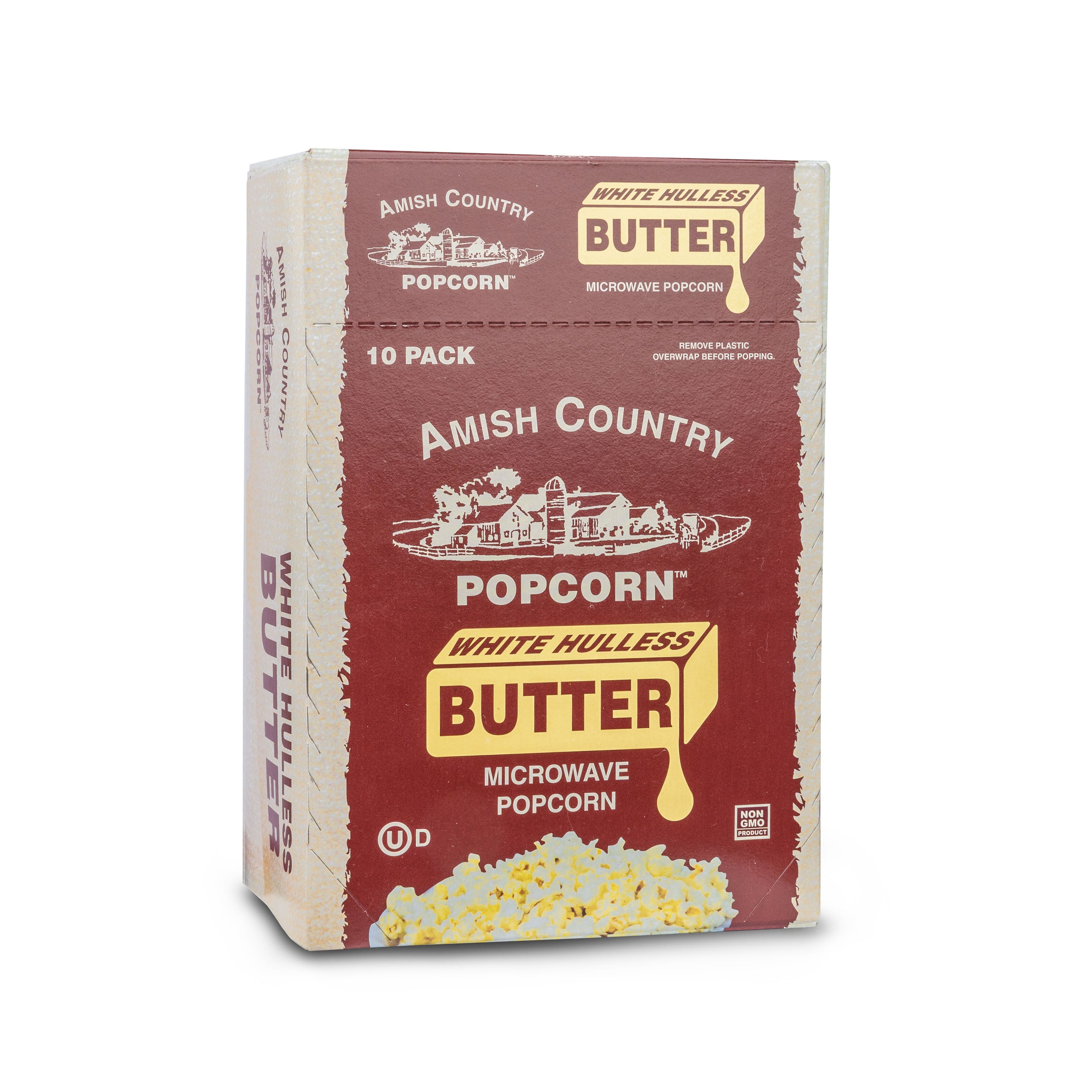 60ct Case Buttery White Microwave Hulless Popcorn (Includes Free Shipping)