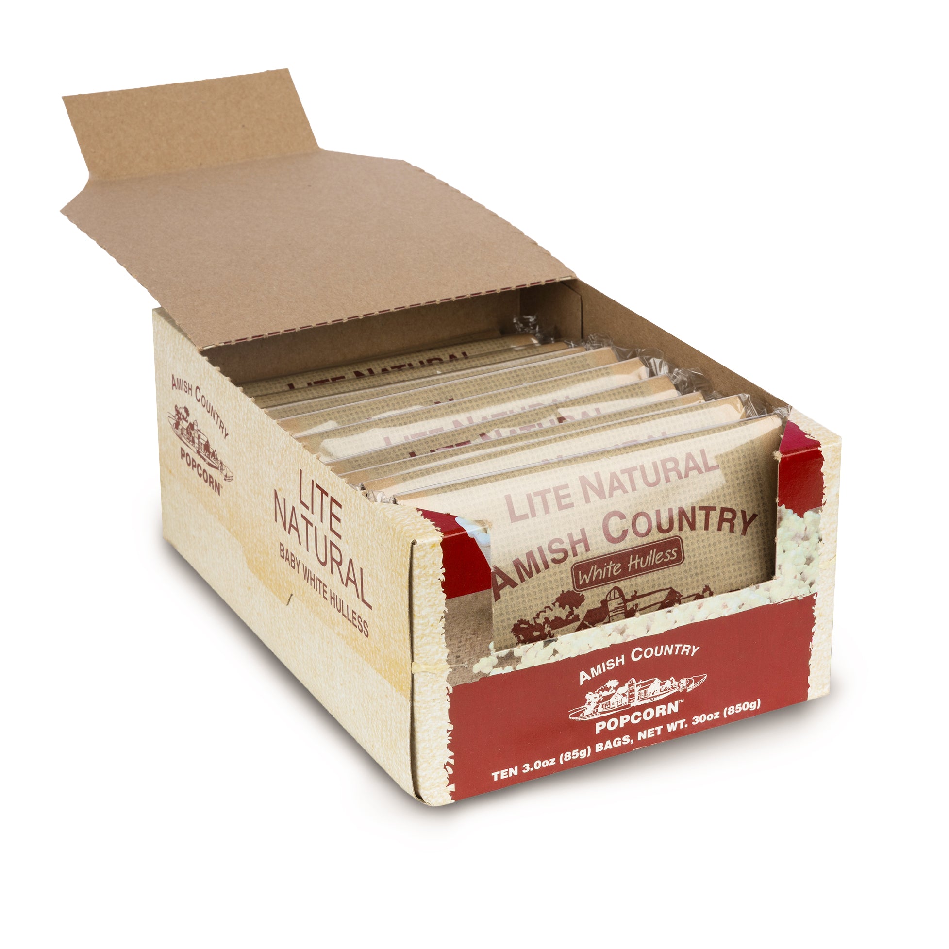 60ct Case Lite Natural Microwave Hulless Popcorn (Includes Free Shipping)