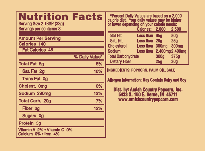 Eight Bags of Lite Natural Microwave Popcorn