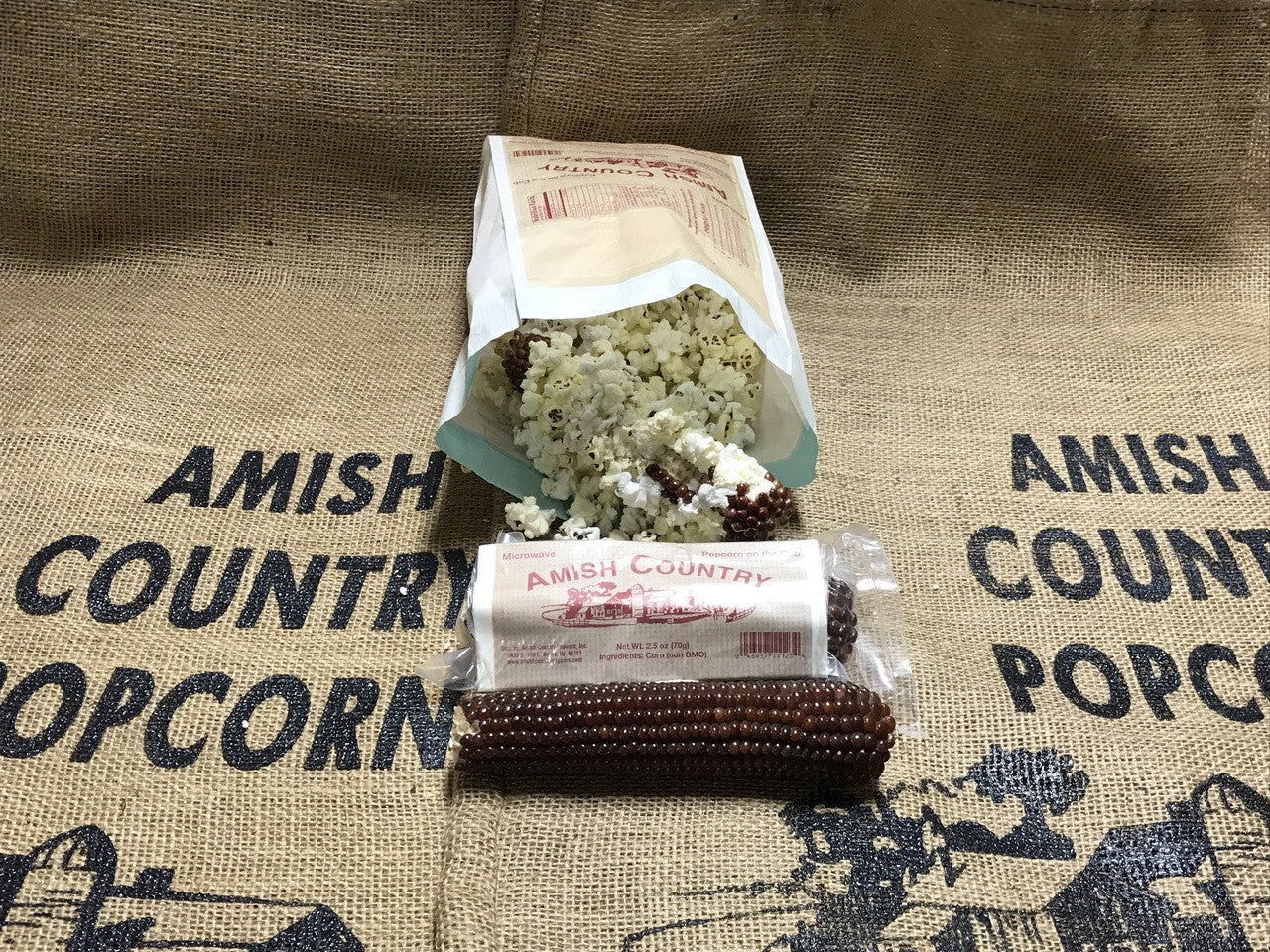 Purple Microwave Popcorn on the Cob