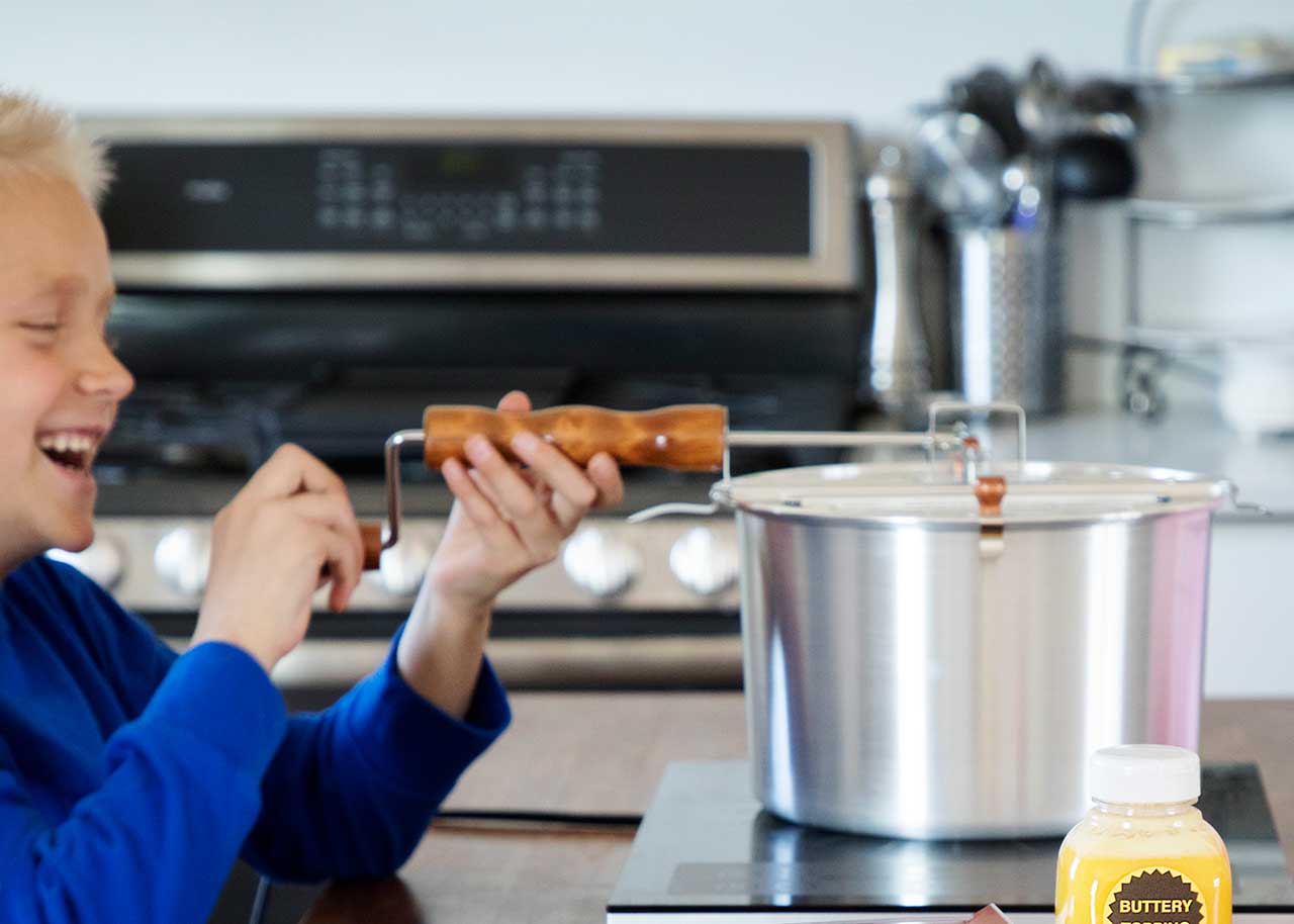 Whirley Pop Stovetop Popcorn Popper - Aluminum