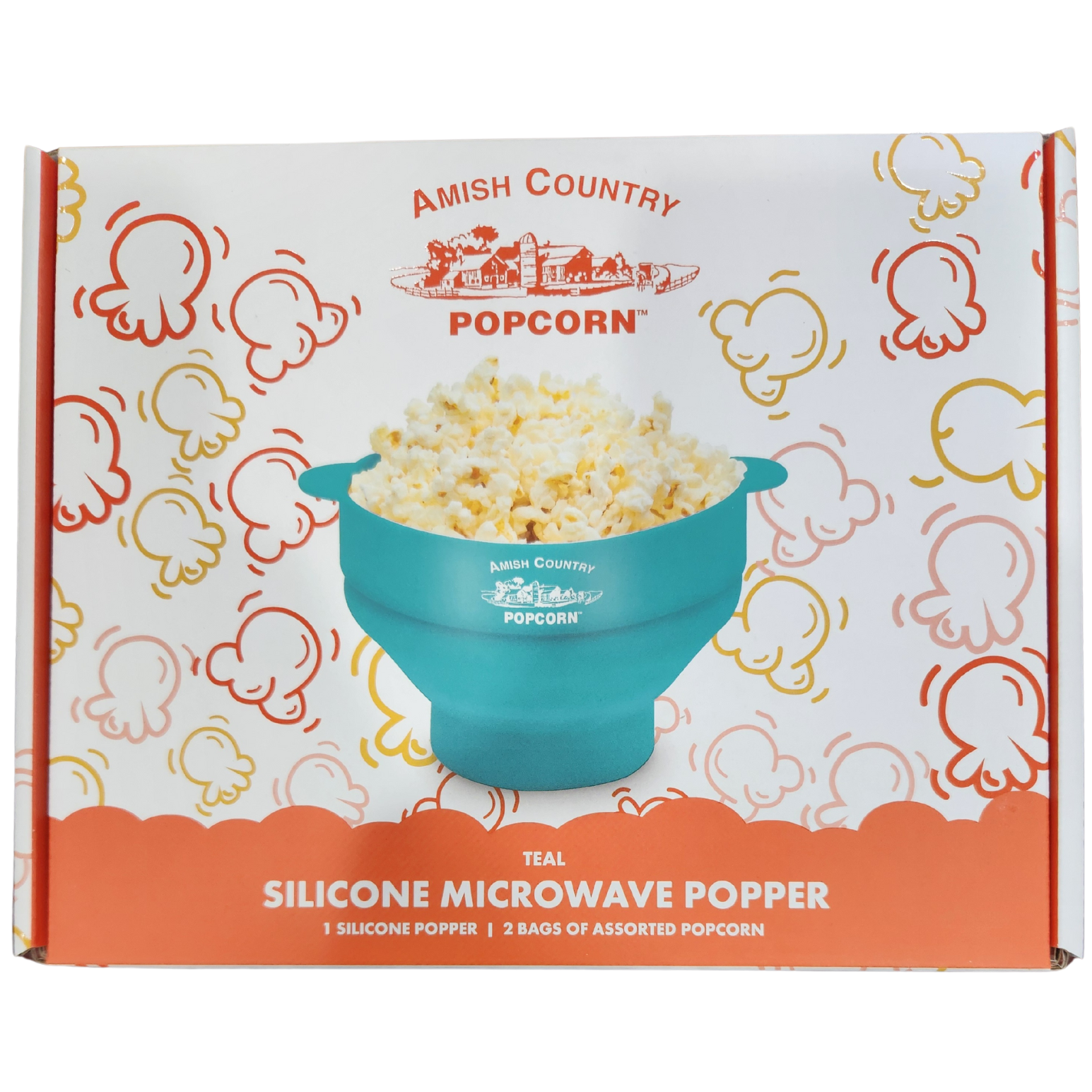 Teal Silicone Microwave Popper