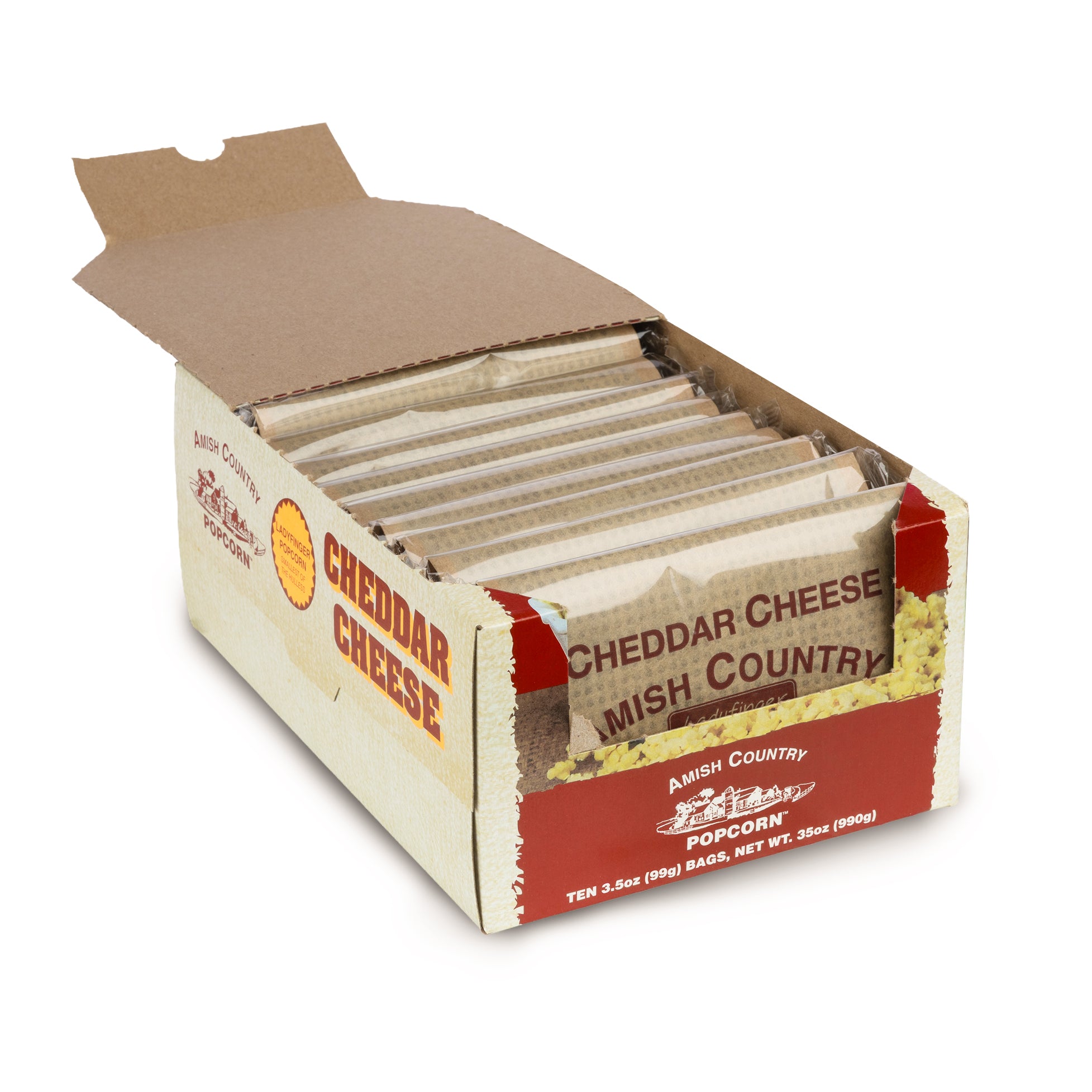 60ct Case Cheddar Cheese Microwave Hulless Popcorn (Includes Free Shipping)