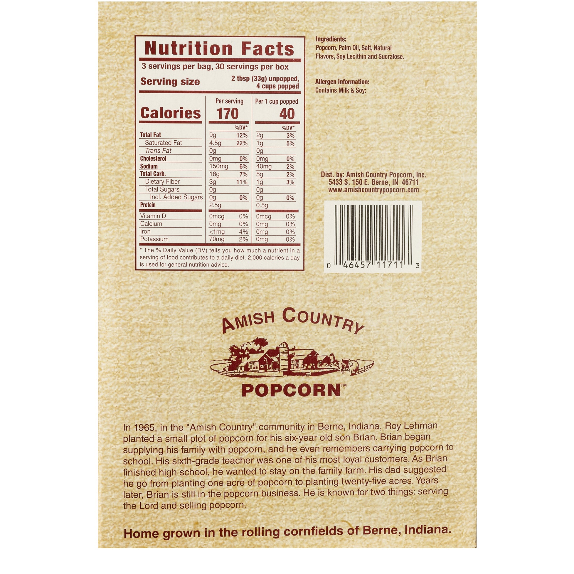 60ct Case Sweet Kettle Corn Microwave Hulless Popcorn (includes Free Shipping)