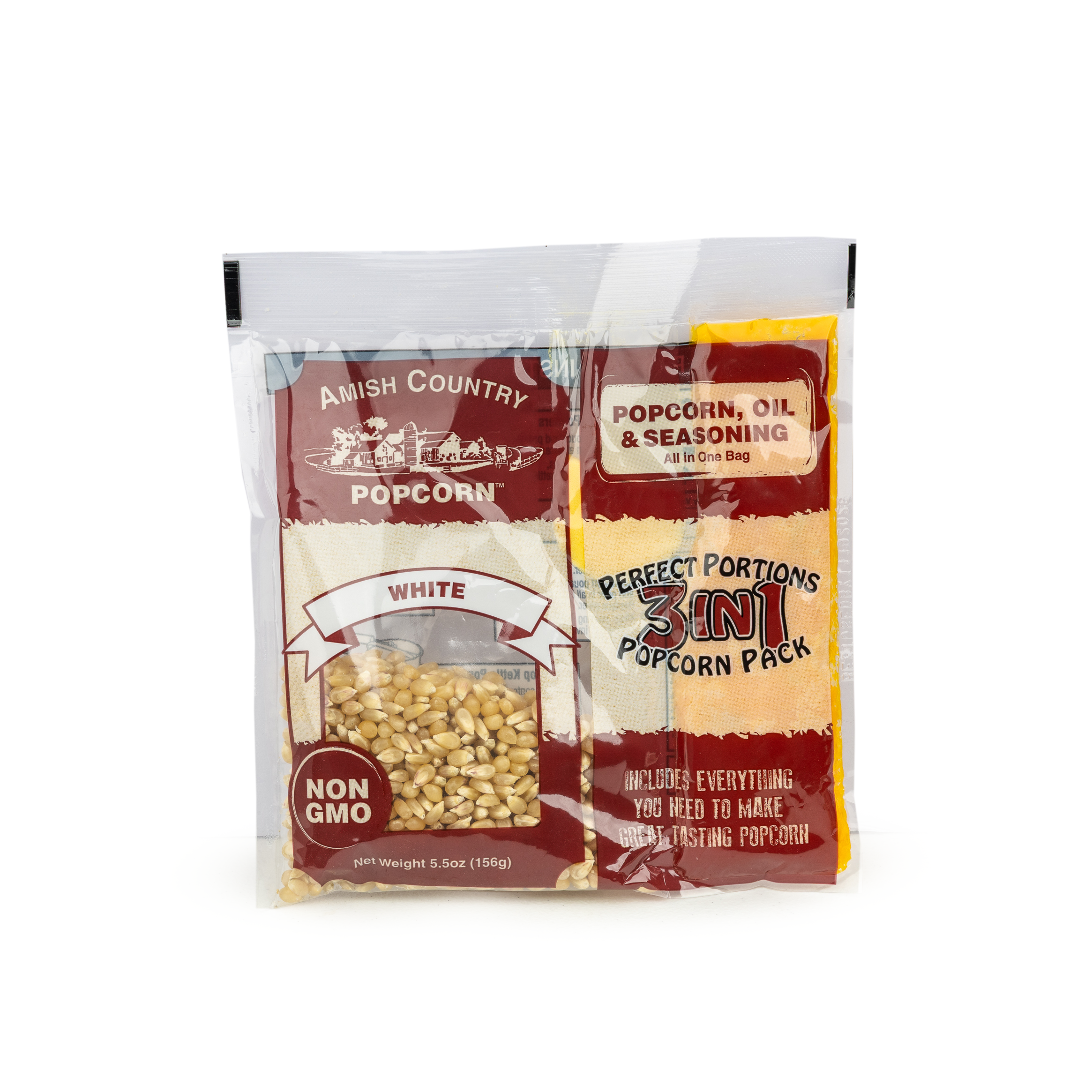 24/5.5oz Tri-Pack of Medium White Popcorn